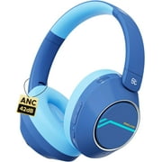 Nova1Pro Kids Wireless Active Noise Cancelling Headphones, Bluetooth 5.4, 40H Playtime, Volume Limited 75/85/94dB, Type-C Fast Charging, Mic, Foldable for School/Travel/Airplane, Blue